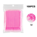 100/50Pcs Disposable Eyelash Brushes Eyelashes Extension Tools Eyebrow Brush Mascara Wands Applicator Spoolers Eye Lash Cosmetic