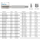XCAN 1pc Right Hand Thread Tap HSS Machine Plug Tap Metric Screw Tap Drill Thread Tool M2 M2.5 M3 M4 M5 M6 M7 M8 M10 M12 M14 M15