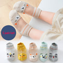 Cotton Baby Short Socks 5 Pairs Toddler Boys Girls Summer Mesh Thin Sock Kids Children Colorful Socks 5 pairs WMF043