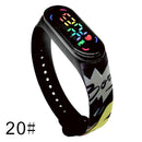 Pokemon Strap LED Electronic Watch Fashion Colorful Bracelet Touch Waterproof Anime Character Pikachu Educational Children&