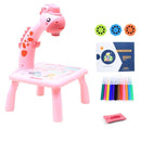 Mini Led Projector Art Drawing Table Light Toy for Children Kids Painting Board Small Desk Educational Learning Paint Tool Craft