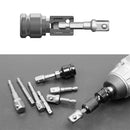 Drill Socket Adapter 1/4'' Hex Shank Extension for Impact Driver 1/2'' 3/8'' 1/2'' Square Head Drill Bit Adapter Set Hand Tools