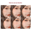 New 6 Colors Blush Makeup Palette Mineral Powder Red Rouge Lasting Natural Cream Cheek Tint Orange Peach Pink Blush Cosmetic