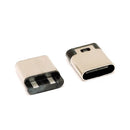 Type-C 2pin soldered female base with wire typec female 3A high current socket