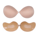 1/2Pcs Sexy Women Invisible Push Up Bra Self-Adhesive Silicone Bust Front Closure Sticky Bra Black Skin Backless Strapless Bra