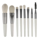 8Pcs Mini Travel Women Makeup Brushes Set Portable Soft Concealer Brush Beauty Foundation Eye Shadow Tool Eyelash Brush With Bag