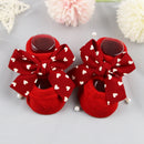 2022 Newborn Indoor Cotton Socks Bow Infant Anti Slip Socks Baby Girl Socks Rubber Soles Baby Boy Floor Socks Spring Autumn