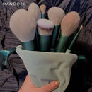 8/13Pcs Natural Makeup Brushes Soft Fluffy Hair Brushes Contour Eyeshadow Make Up Brushes Foundation Powder Beauty Tool Blending