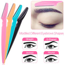 3/4/10Pcs Eyebrow Trimmer Safe Facial Blades Shaping Knife Eye Brow Shaver Face Hair Removal Razor Blades Woman Makeup Tools