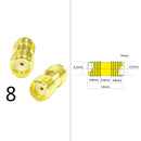 DexMRtiC SMA Male / Female RF Coax Adapter Connector Straight Right Angle T Type Splitter Goldplated NEW Wholesale