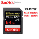 SanDisk Extreme Pro/Ultra SD Card 64GB SDXC SD 128GB 32GB Class10 Flash Memory Card 256GB 512GB 1TB SD Cards 4K SDHC For Camera