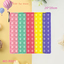 Rainbow Push Bubble Pop Fidget Stress Relief Squeeze Ball Toy for Kid Children Antistress Game Hand Simple Dimple Relax Adult