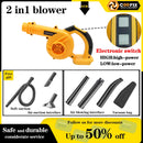 Coofix 2 In 1 Blowing& Suction Leaf Dust Collector Turbo Blower Garden Cordless Vacuum Clean Air Blower For Makita 21V Battery