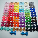 10pcs/lot Solid Color Grosgrain Ribbon Bowknot Kids Hair Clips Handmade Bows Baby Girls Barrettes Hairpins Photo Props Gifts