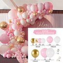 Macaron Pink Rose Balloon Garland Arch Kit Birthday Party Decorations Kids Latex Baloon Baby Shower Decor Globos