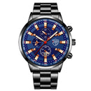 Fashion Mens Sports Watches for Men Business Stainless Steel Quartz Wrist Watch Luxury Man Casual Luminous Clock часы мужские