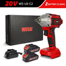 WOSAI 20V Cordless Brushless Electric Wrench Impact Wrench Socket Wrench 320N.m Li-ion Battery Hand Drill Installation