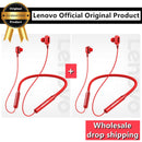 Lenovo Bluetooth5.0 Wireless Earbuds Magnetic Neckband Earphones IPX5 Waterproof Sport Headset with Noise Cancelling Mic HE05
