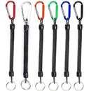XC Tactical Lanyard Spring Rope Outdoor Hiking Camping Anti-lost Phone Key Chain Molle Military Backpack Attactment Spring Strap