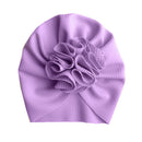 Cute Flower Baby Hat Toddler Turban Infant Head wraps Kids Bonnet Newborn Toddler Beanie Cap for 0-18m