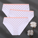 3PCS/Set Women Panties Cotton Underwear Patchwork Cute Design Female Lingerie Underpants Pantys Sexy Briefs Intimates for Girls
