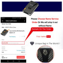DIENQI Carbon Fiber Card Holder Mini Slim Wallet Men Aluminum Metal RFID Magic Wallet Small Thin Male Purses Money Bag Vallet