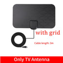 Kebidumei TV Antenna 4K 8K 25DB High Gain HD TV DTV Box Digital EU Plug 3000 Miles Booster Active Indoor Aerial Flat Design