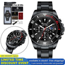 100%Original WISHDOIT Watch for Men TOP Brand Waterproof Sports Stainless Steel Chronograph 2021New Fashion Luxury Wristwatches