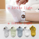 Cotton Baby Short Socks 5 Pairs Toddler Boys Girls Summer Mesh Thin Sock Kids Children Colorful Socks 5 pairs WMF043