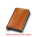 Carbon Fiber Rfid Card Holder Men Wallets Money Bag Male Vintage Black Male Purse 2022 Small Leather Mini Slim Wallets Walets