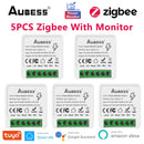 Tuya Zigbee / Wifi MINI Smart Switch 2 Way Control 16A Switch Tuya Smart Home Automation Sensor Works With Alexa Google Home