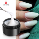 MSHARE 10ml Milky White Builder Nail Extension Gel Self leveling Nails Quick Building Clear Pink Nail Tips UV Led Gel Soak Off