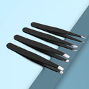 Stainless Steel Eyebrow Tweezers Black Flat Hairs Puller Beauty Makeup Tool пинцет для ресниц pince a epiler пинцет для бровей