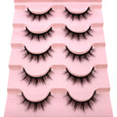 2022 New 5 pairs natural false eyelashes fake lashes long makeup 3d mink lashes eyelash extension mink eyelashes short eyelashes