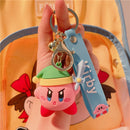 Fashion Star Kirby Plush Toys Keychain Chilkdren Toy Cute Pink Kirby Keychain Car Pendant Key Chain Woemen Keychains Toys Gifts