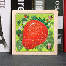 11X11CM Kids Wooden Puzzle Toy Vehicle Animal Jigsaw Cartoon Animal Traffic Tangram Toys Educational Toys Puzzles for Kids Gifts
