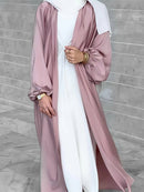 Summer Puff Sleeve Muslim Abaya Women Dress Elegant Modest Morocco Party Long Dress Islamic Turkey Dubai Eid Ramadan Jubah Robe