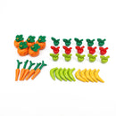 Food Building Blocks City Friend Accessories Bread Chips Roast Chicken Pizza Hot Dog Fish Fruit Carrot Basket Classic DIY Bricks