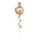 2021New Baby Pacifier Clip Newborn Linen Cotton Animal Wooden Pacifier Chain Nipple Soother Dummy Eco-friendly Material Holder