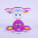 3IN1 Flip Octopus Poppit Toy Finger Spinner Toys Anti Stress Hand Fingertip Gyro Push Bubble Pop Change Face Poppit Toy Sensory