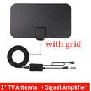 Kebidumei TV Antenna 4K 8K 25DB High Gain HD TV DTV Box Digital EU Plug 3000 Miles Booster Active Indoor Aerial Flat Design