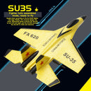 RC Plane SU35 2.4G With LED Lights Aircraft Remote Control Flying Model Glider Airplane SU57 EPP Foam Toys For Children Gifts