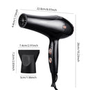2000W Professional Electric Hair Dryer Strong Wind Salon Dryer Hot &Cold Dry Hair with 3 Temperature 2 Speed Wind Personal Care