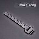 1PC 4/5/6mm Leather Black Round Hole Row Punch Tool DIY Round Stitching Punch Sewing Stitching Punch Carving Work Saddle Set
