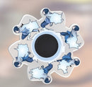 Cartoon Anime Ninjas Fidget Spinner Top 3D Dynamic Running Gyroscope Kawaii Stress Relief Kid Decompression Toys Fingertip Gyro