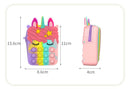 Hot Fidget Toys 2022 Push Bubbles Toy Rainbow Unicorns Premium Girls Push Bubble Bag Adult Antistress Squeeze Squishy Gifts