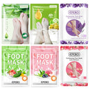 PUTIMI 6packs Exfoliating Foot Mask Feet Peeling Mask Spa Socks Smooth Dead Skin Remover Moisturizing Whitening Foot Mask