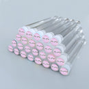 50pcs Reusable Eyelash Brush Tube Eye Lash Brush Eyebrow Brush Resin Drill Replaceable Mascara Wand Brushes Dust-proof