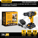 DEKO 12/16/20V MAX CORDLESS DRILL ELECTRIC SCREWDRIVER CHARGEABLE LITHIUM BATTERY POWER TOOLS FOR HOME DIY (DKCD SERIES)