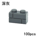 Thick Wall Figures Bricks Compatible 98283 15533 DIY 1x2 1x3 1x4 1+2 Dots Building Blocks Educational House Contruction Toys